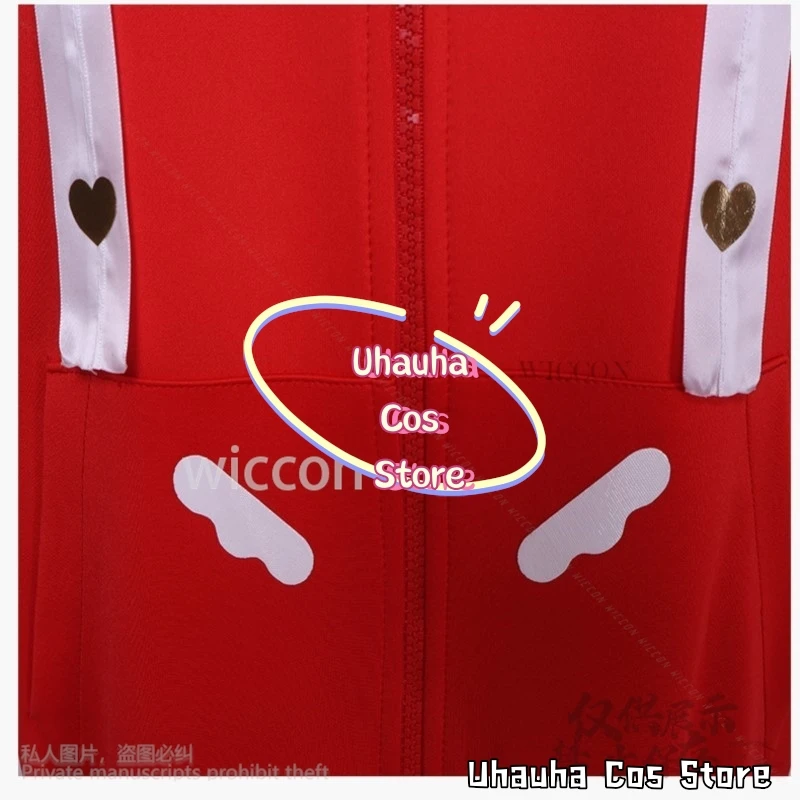 Gioco Anime Needy Girl Overdose Cosplay Ame KAngel Costume Felpa con cappuccio rossa per donne Ragazze Parrucche Abiti da festa di Natale personalizzati