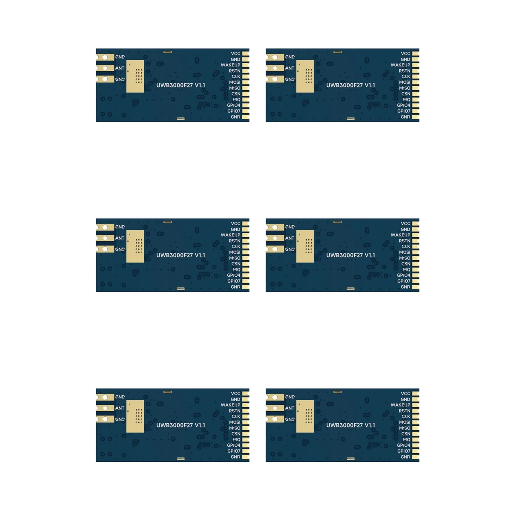 B50B 6X UWB3000F27 UWB DW3000 Accuracy 10cm Tracking Indoor Positioning Module 500mW Ranging Module