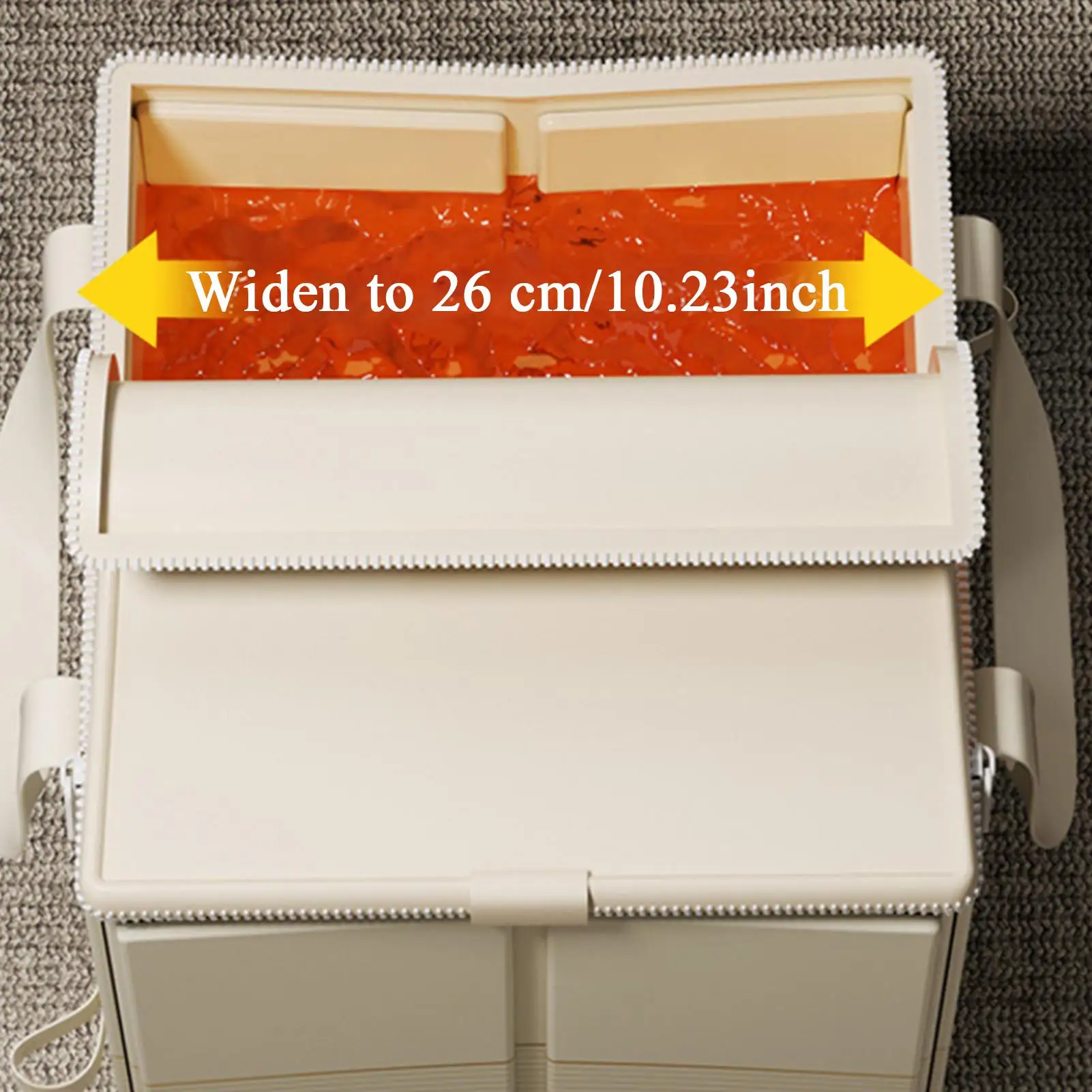 

Foot Bath Soak Tub With Handles Portable Bucket With Lid And Zipper Foot Bath Tub For Bathroom House Home Cleaning Washing