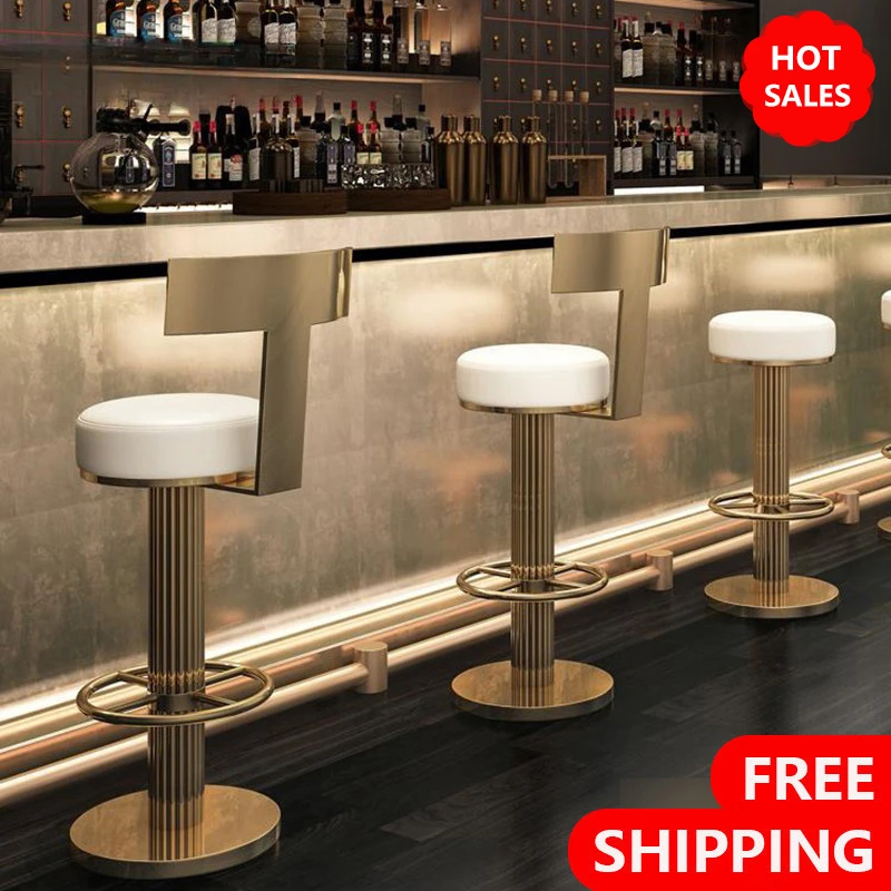 

Bar Stools Counter Height Adjustable Swivel Bar Chair Modern Stainess Steel Kitchen Counter Stools Dining Chairs Furniture