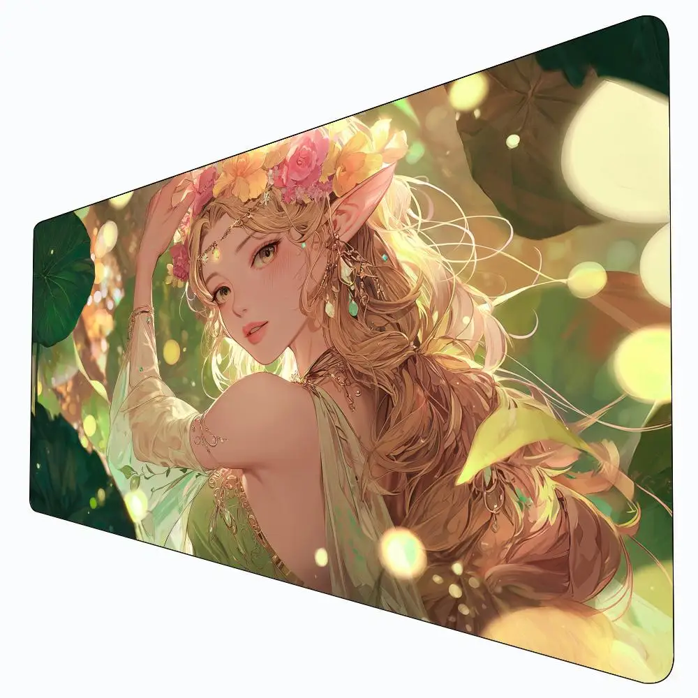 

Lotus leaves and fairy girl MTG Playmat Magic Card Battle Mat Non-Slip Durable 35X60CM Commander playmat Board Game Mat for TCG