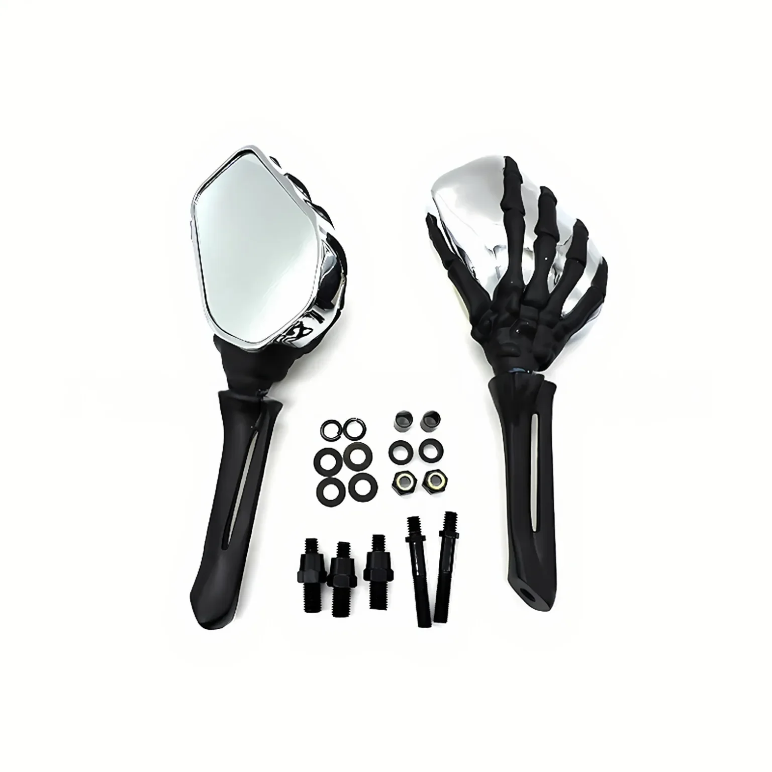 

high quality Motorcycle Claw Skull Skeleton Hand Rear Side Mirrors for Davidson Cruising Crown Prince Harley