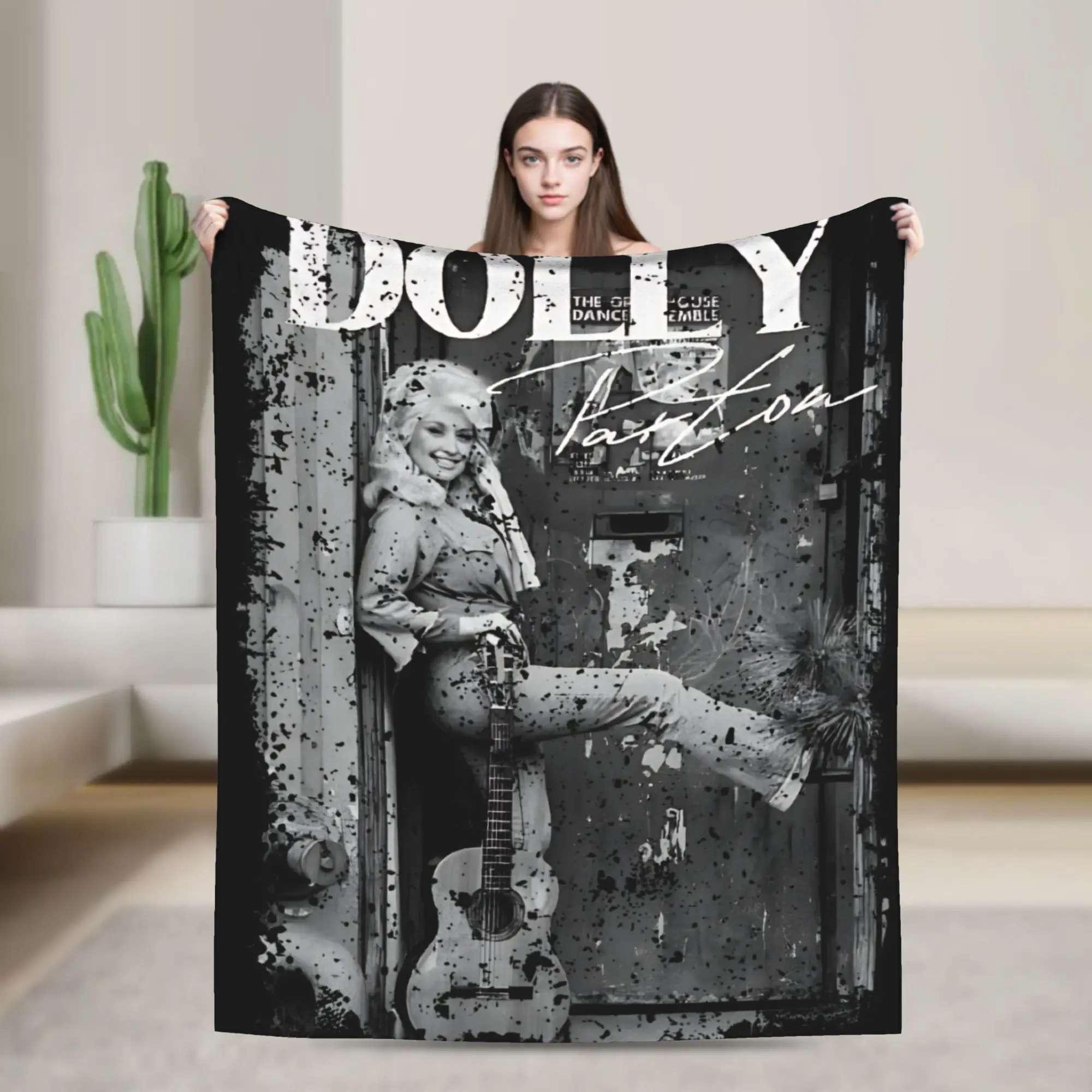Dolly Parton Blanket  Flannel Awesome Warm Throw Blankets for Coverlet  Winter