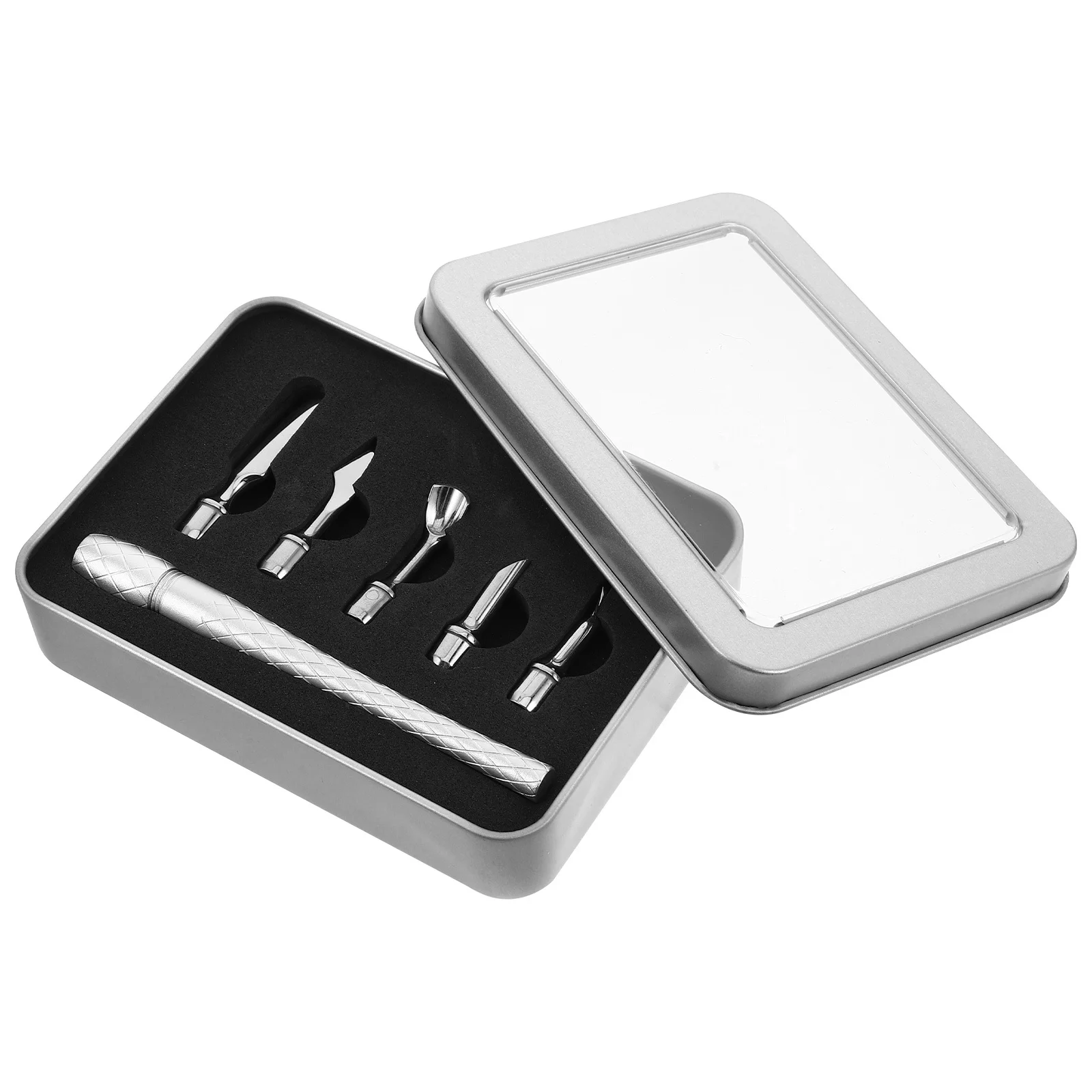 

1 комплект, профессиональные инструменты для ухода за кутикулой, маникюрный набор для ногтей, толкатель для кутикулы из нержавеющей стали, набор для ухода за ногтями