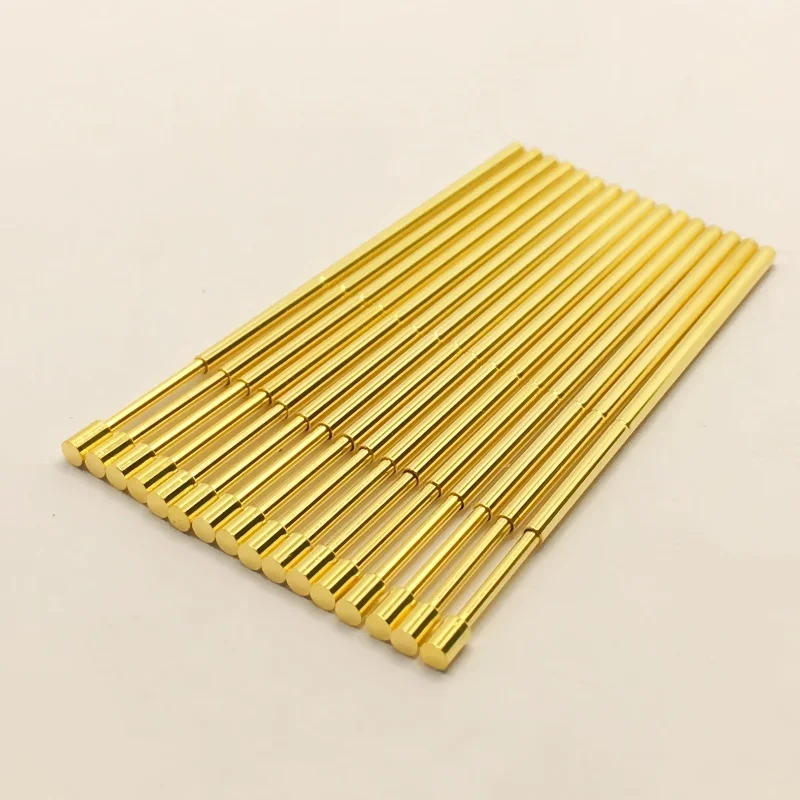 20/100PCS PAL75-G2 Spring Test Probe PAL75-G Test Pin Test Tool 33.35mm Dia1.02mm Gold Needle Tip 1.30mm Pogo Pin PL75-G PL75-G2