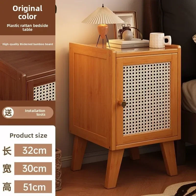 Multi-functional bedside table, bedroom bedside shelf, a few cracks by the bed, narrow cabinet, storage locker