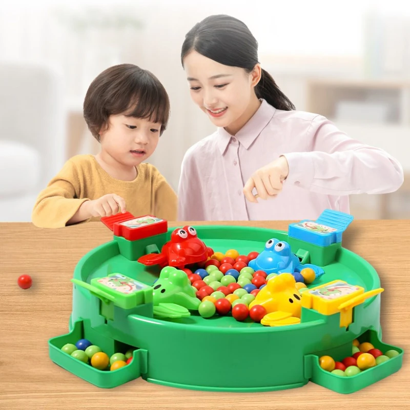 

Frog Eats Beans Children's Educational Toy Pac-Man Parent-Child Interactive Board Game for Two, Three, or Four Players
