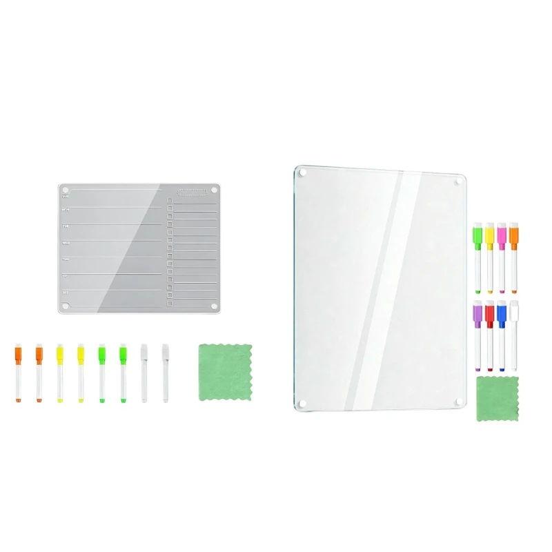 Fridge Memo Board with Markers for Weekly Plan and To Do Lists Home JOMD