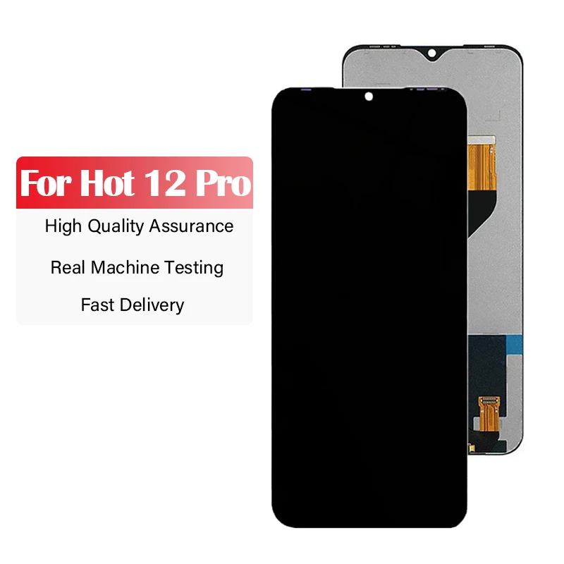 LCD Screen for 6.60 inches Infinix Hot 12 Pro X668 X668C LCD Touch Screen Digitizer Assembly with Repair Tool and Glue For  x668