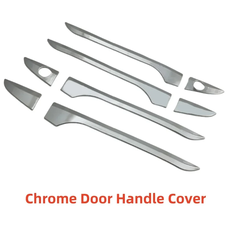 غطاء مقبض الباب لتويوتا كورولا Altis 2014 2015 2016 2017 2018 كروم فضي اكسسوارات السيارات الديكور التصميم الخارجي #4