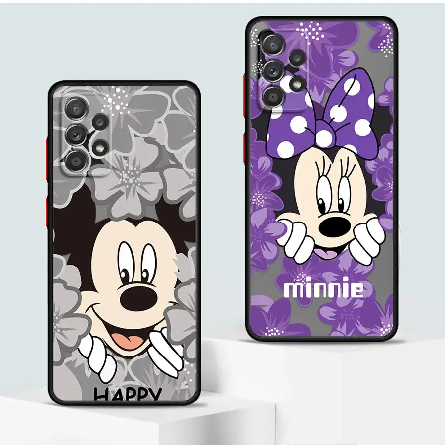 Disney Mickey Minnie Donald Daisy Phone Case for Samsung Galaxy A21s A23 A25 A33 A34 A35 A51 A52s A53 A54 A55 A71 A73 Soft Cover