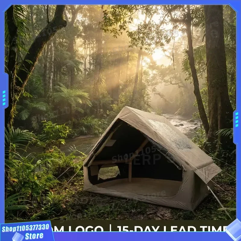 Premium Black Coating Inflatable Tent with 99 Percent Blackout Tech Thermal Insulation Air House for Hot Climate