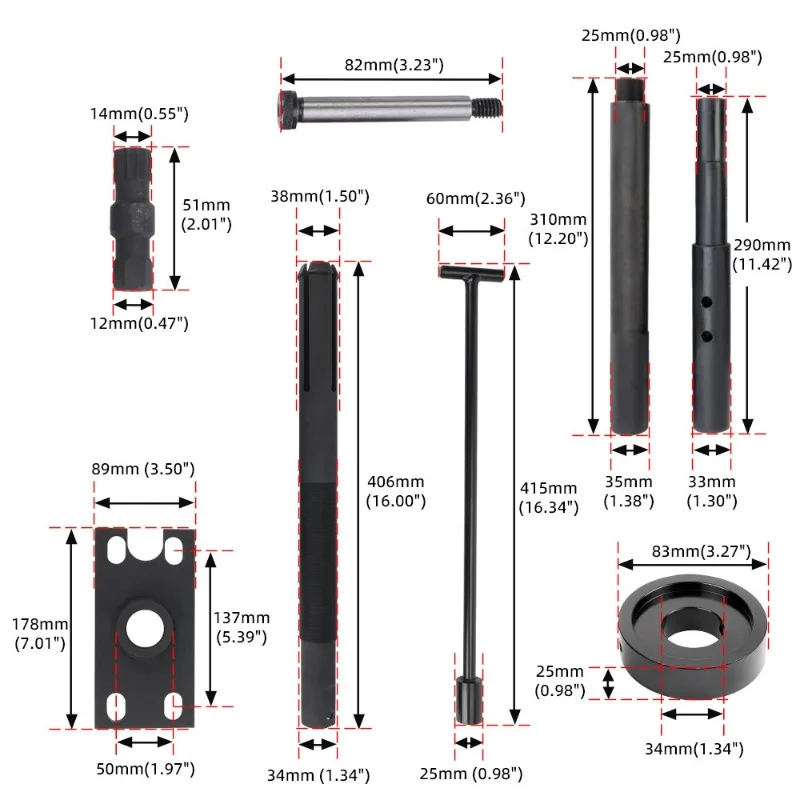 Engine Bearing Puller Installer Tool Marine Removal Installation Kit Compatible Boat Outdrive Bearings Puller Installer Tool