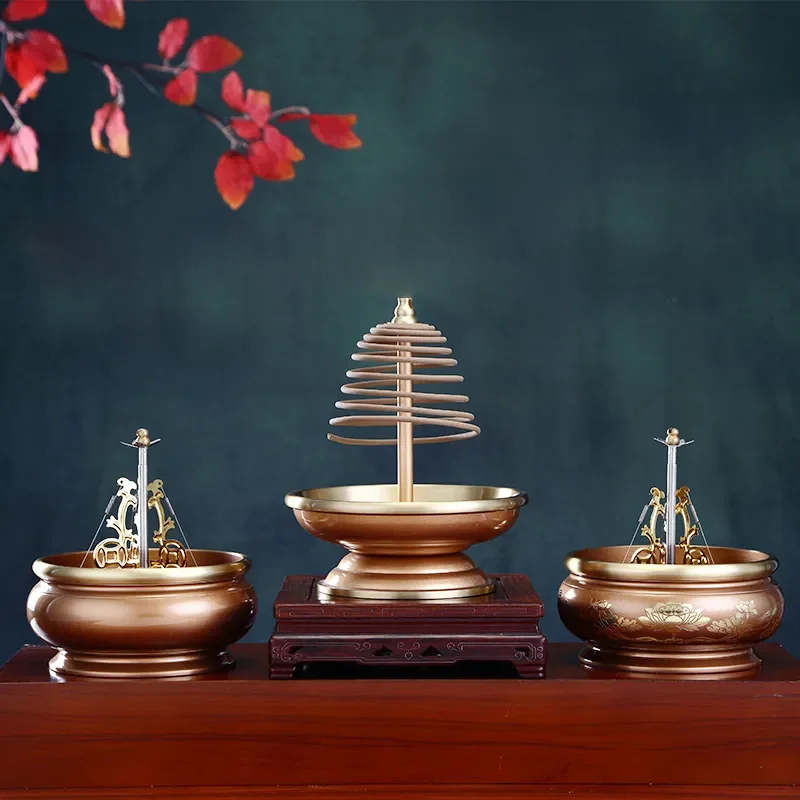 Large 24 Hour Tower Incense Burner Rack Two Tone Round Edge Plate for Home Use Direct from Manufacturer Aromatherapy