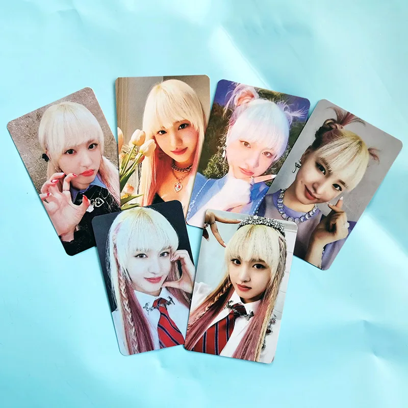 6 pz/set Kpop IVE LOVE DIVE Member photocard Self Made Paper Cards Poster per la raccolta dei fan