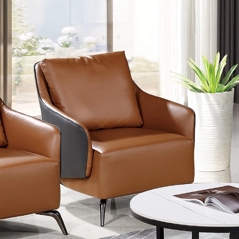 Light Luxury Modular Leather Office Set Multifunctional Minimalist Design for Home