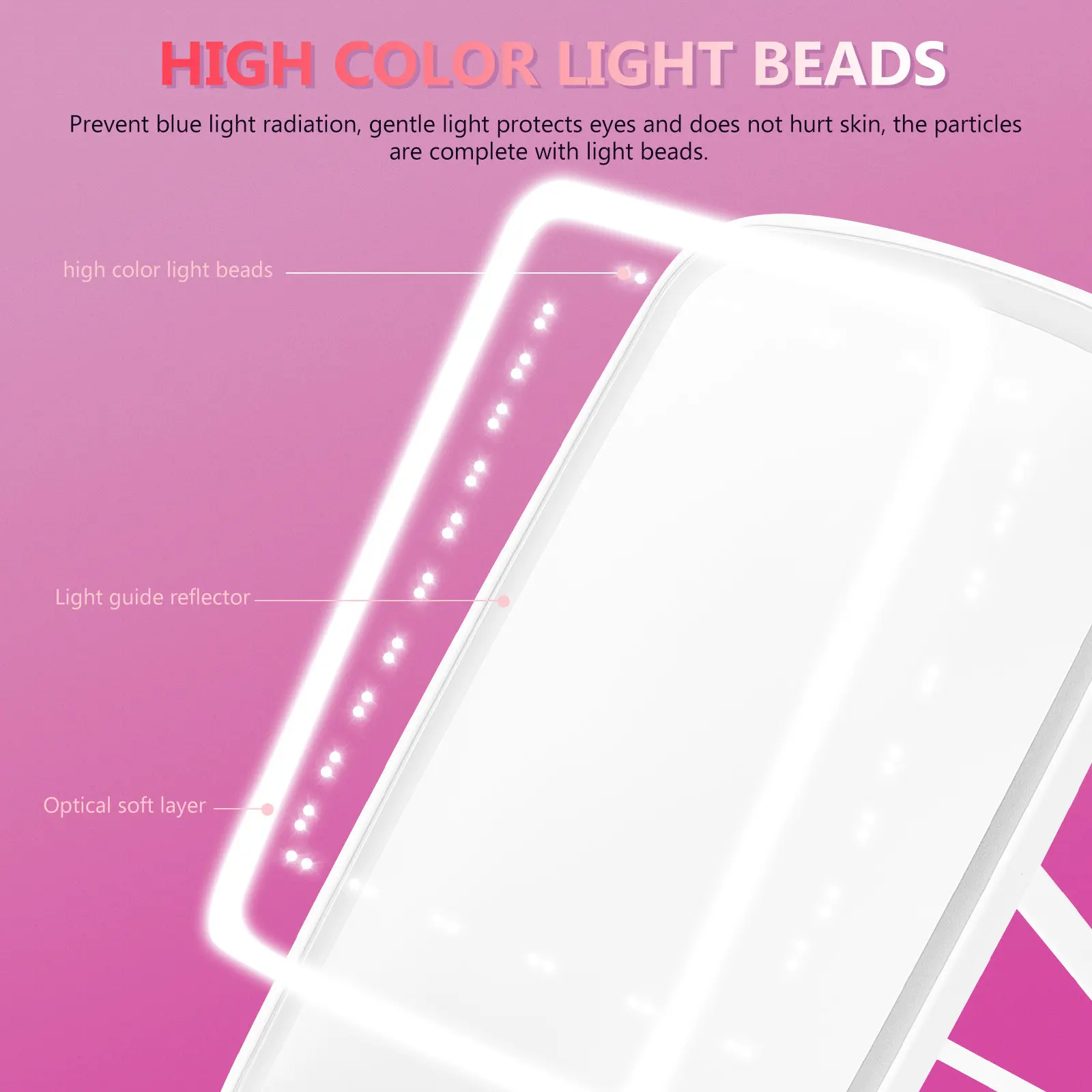 1個入り-led-メイクアップミラー、携帯用折りたたみ式卓上ミラー、高画質でクリアな表面、安定したスタンド付き。女性の日常使いに最適。