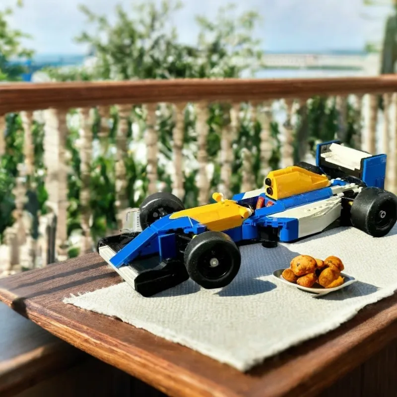 2025 جديد 10353 فريق ويليامز FW14B ونيجيل مانسل 799 قطعة نموذج سيارة زرقاء هدايا عيد الميلاد الطوب الأطفال لعبة تعليمية