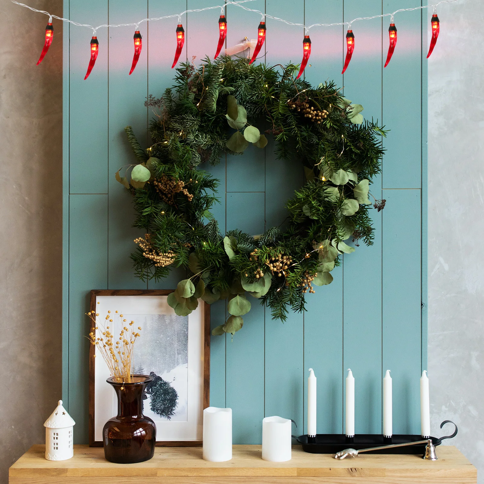 

Red Chili String Lights Led Pepper Lights Waterproof For Camping Balcony Party Wedding Garden Decoration Festival Lighting