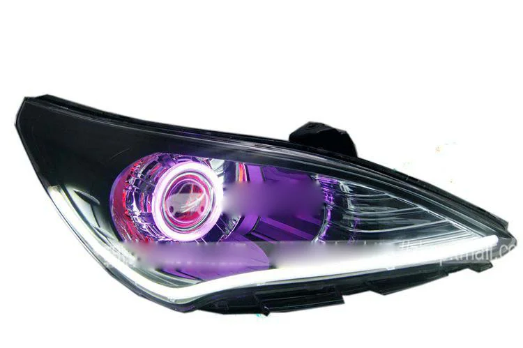 HID,2010~2013,Car Styling,verna Headlight,Solaris,accent,Elantra,Genesis,i10,i20,santa fe,tucson,veracruz,lantra;verna head lamp