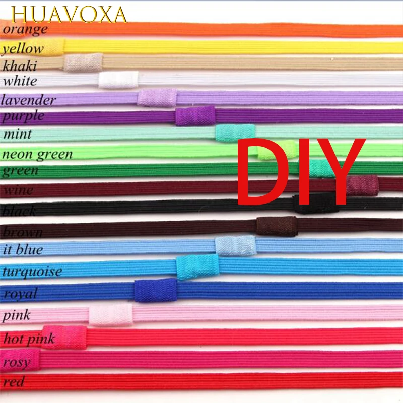 

New 20Pcs/Lot Fashion Classic Adjustable Elastic Decorative Women DIY Colors Elastic HeadwearGirls Wholesale Hair Accessories