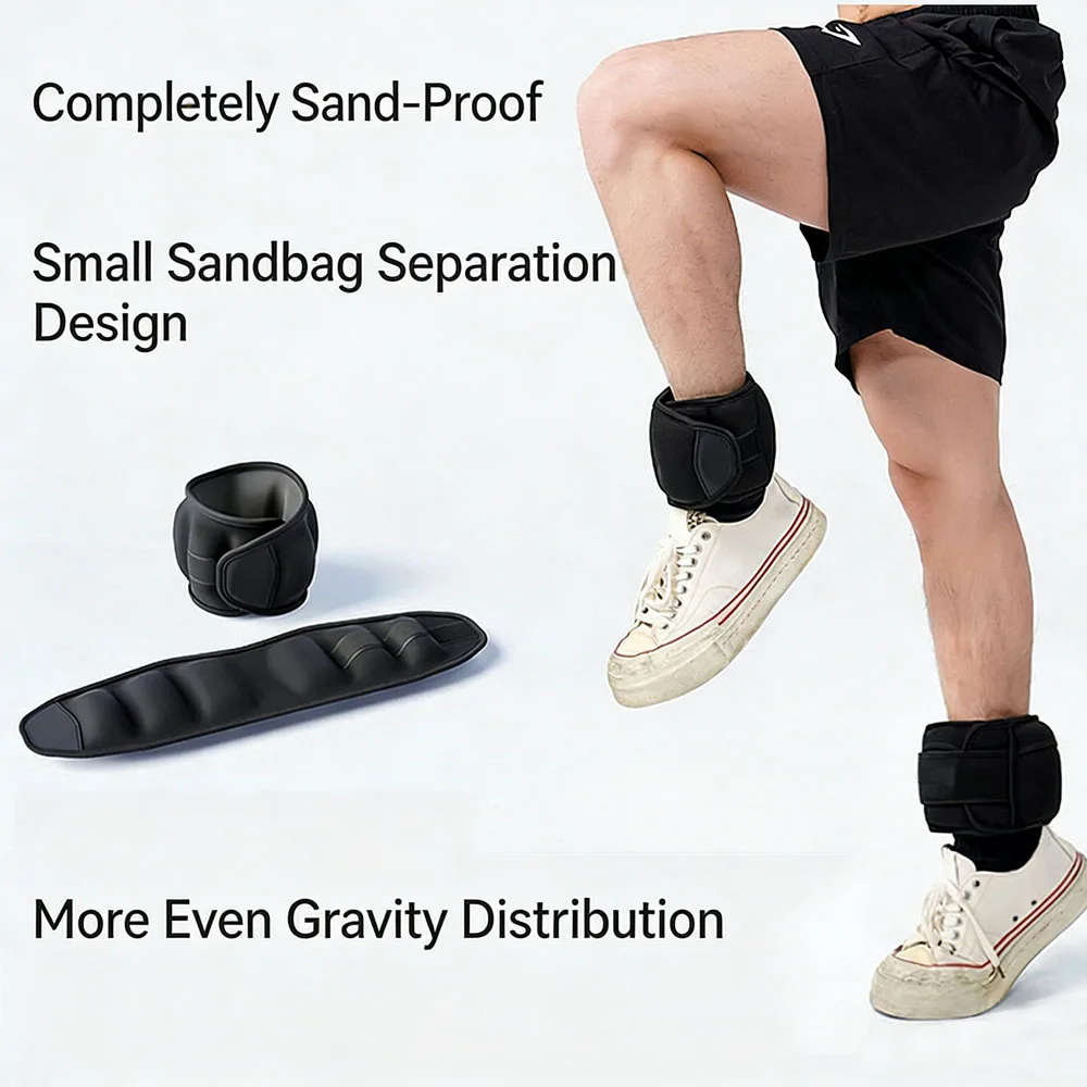 

Утяжелители для запястий и лодыжек (песочные мешки) для мужчин и женщин, 0.5 кг, 1 кг, 1.5 кг, 2 кг, для бега, силовых тренировок, ходьбы