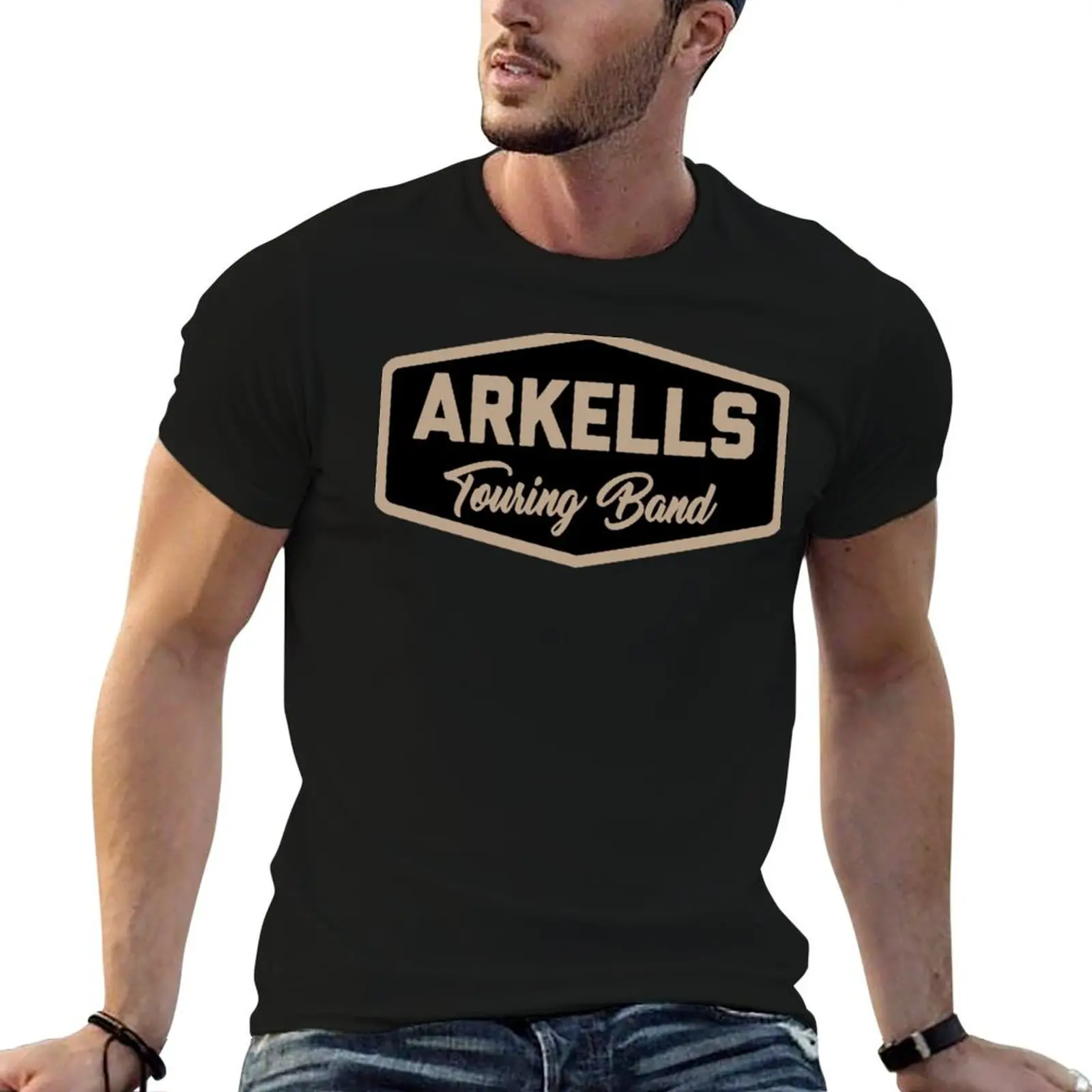 Camiseta Tour Arkells Mangan Krupuk Setan, camiseta de trabajo para exteriores para hombre