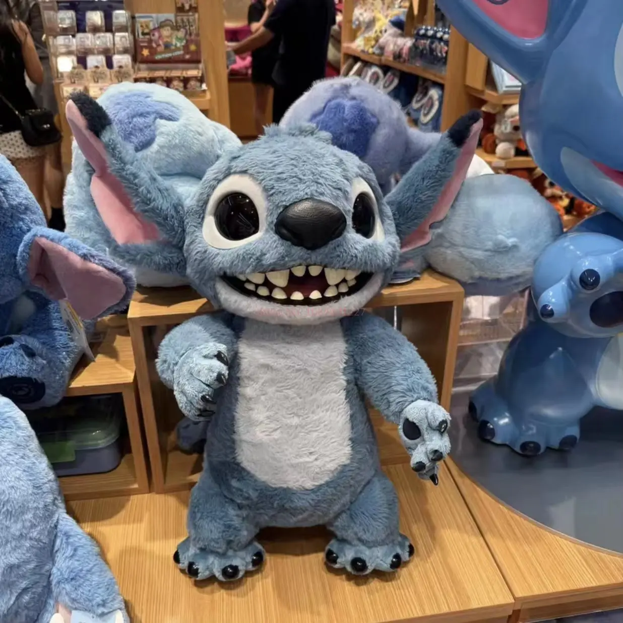 16/28/52Cm Echte Disney Stitch Pluche Figuur Pop Kawaii Pop Gevulde Plushine Sleutelhanger Speelgoed Anime Stitch rugzak Halloween Gift