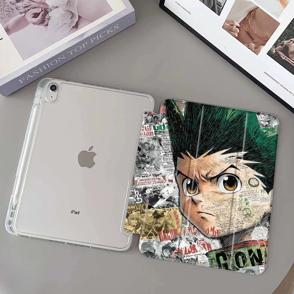 Hunter x Hunter Anime For iPad Pro 11 12.9 13 A16 M2 M4 M3 M5 9.7 10.2 5/6/7/8/9/10/11th Mini Air 3 4 5 6 Tablet Case