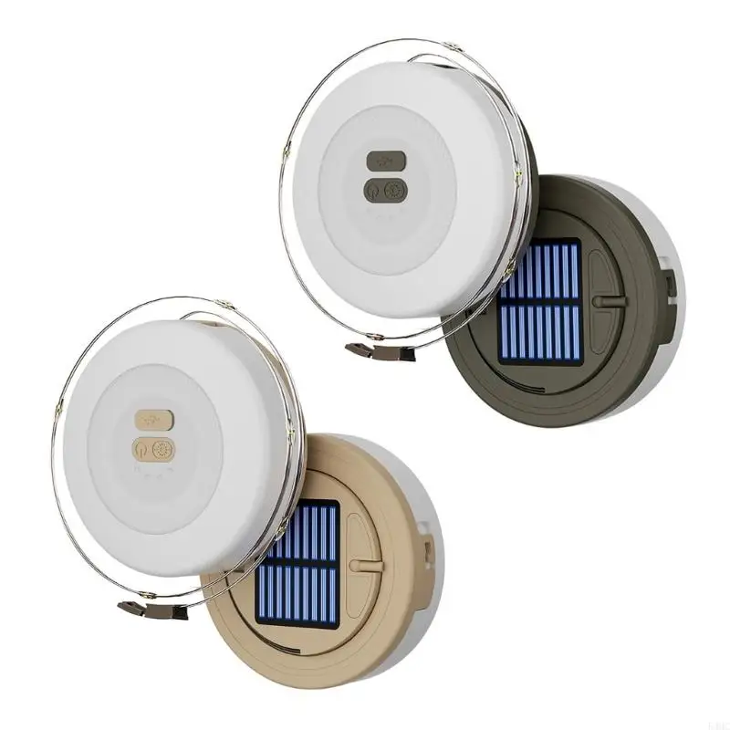 

Waterproof Rechargeable Solar Camping Lights Outdoor Atmospheres Light Portable Rollable Camping Lamp LED Light String