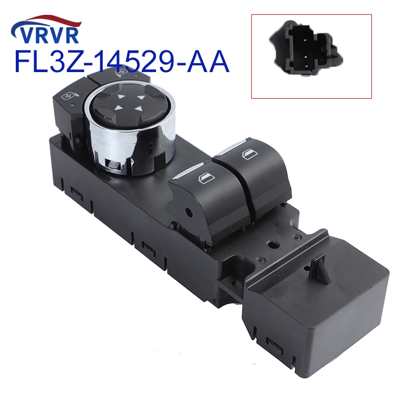 

VRVR FL3Z-14529-AA FL3Z14529AA Front Driver Left Power Master Window Switch DWS2130 For Ford Mustang F150