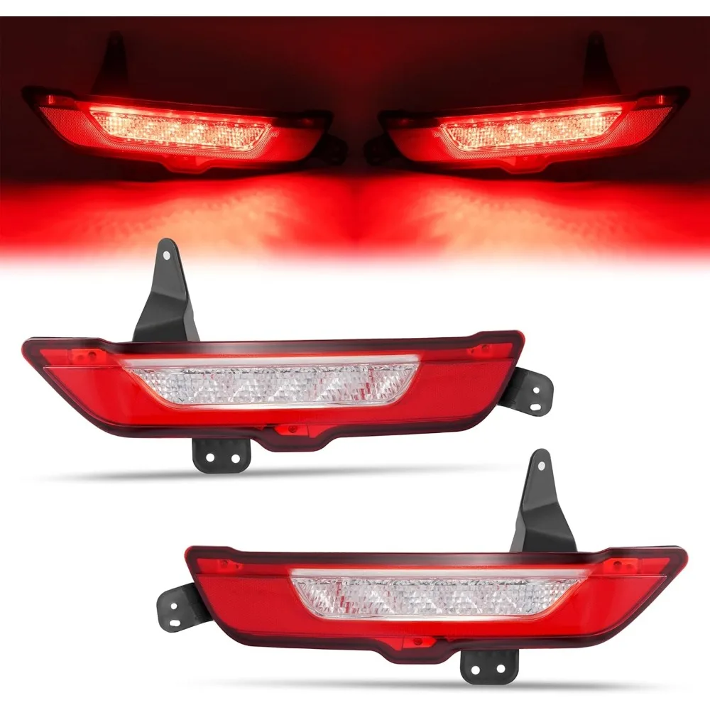 عاكسات المصد الخلفي LED أضواء العلامات الجانبية لـ 2015-2019 لينكولن MKC، بديل لـ EJ7Z15500B EJ7Z15500A FO2860