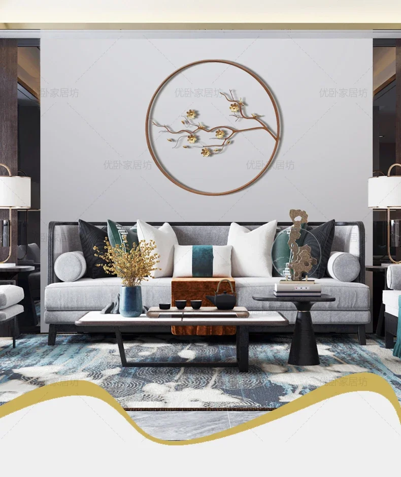 جدار غرفة المعيشة أريكة حائط الخلفية الديكور الحديد المطاوع مدخل قلادة غرفة الطعام ضوء فاخر الجدار الشنق ثلاثة عاكسة #6