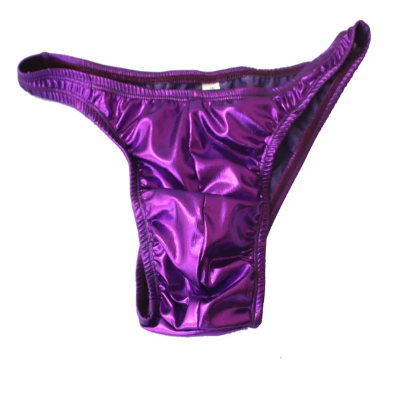 Shiny Sexy Mens Underwear Men's Bodybuilding Competition Trunks Posing Fitness Suit view 5