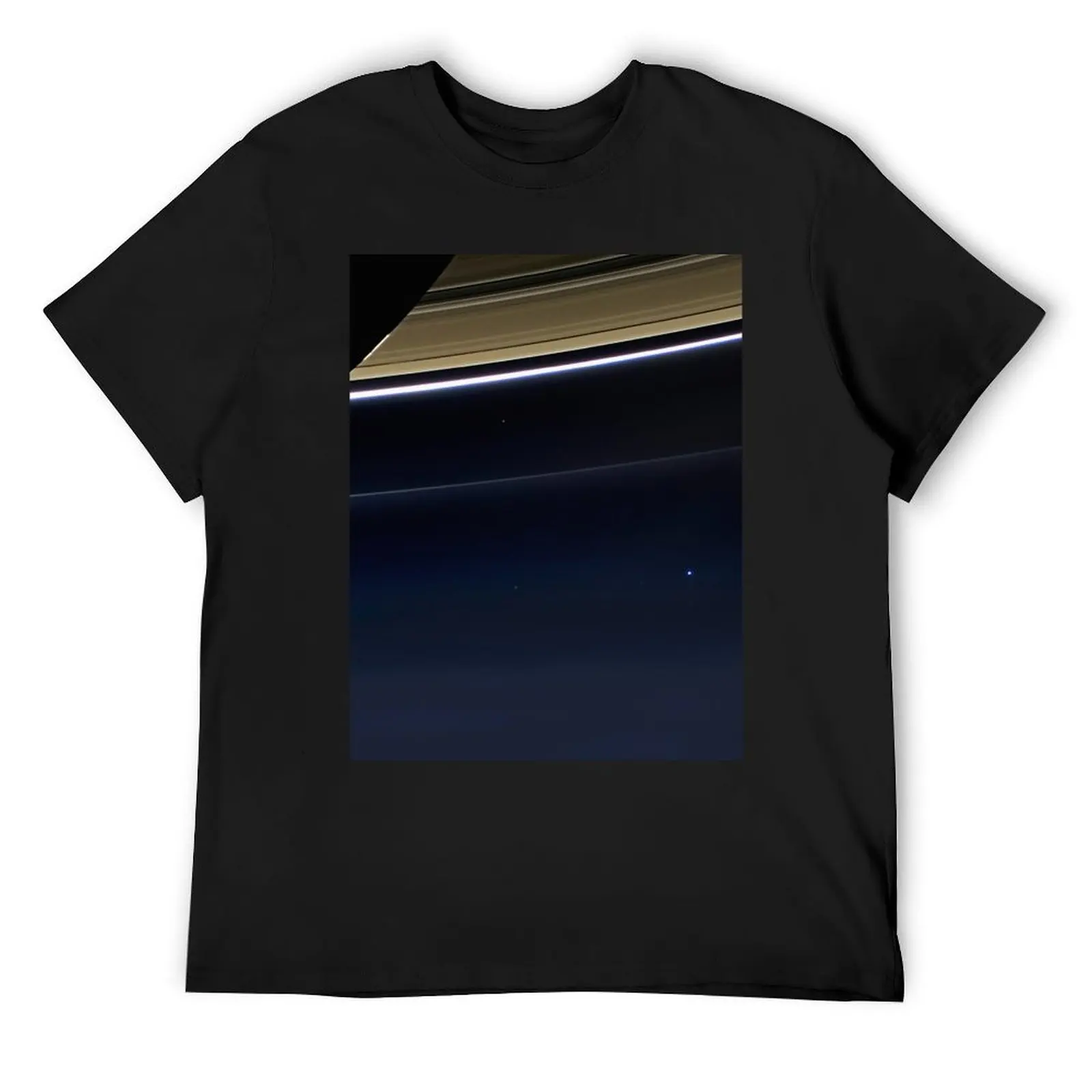 

Pale Blue Dot — Cassini  HQ-quality T-Shirt oversized sports fans graphics luxury clothes men