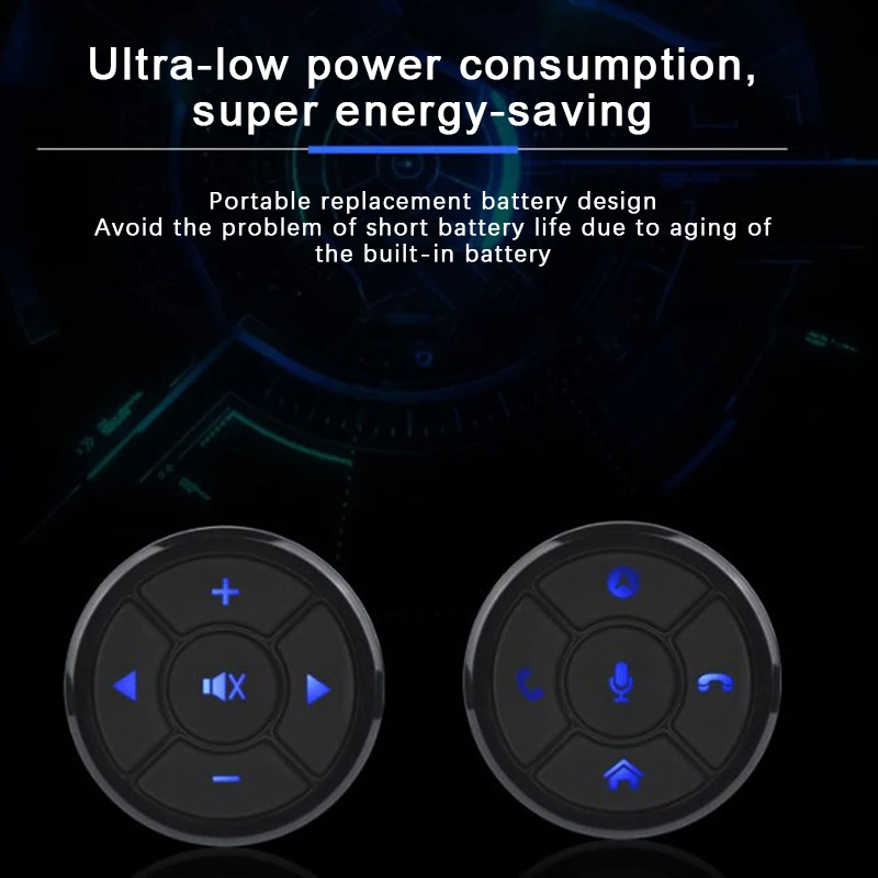 Universal Car Steering Wheel Remote Controller 10 Key Music Wireless DVD GPS  Radio Remote Control Buttons