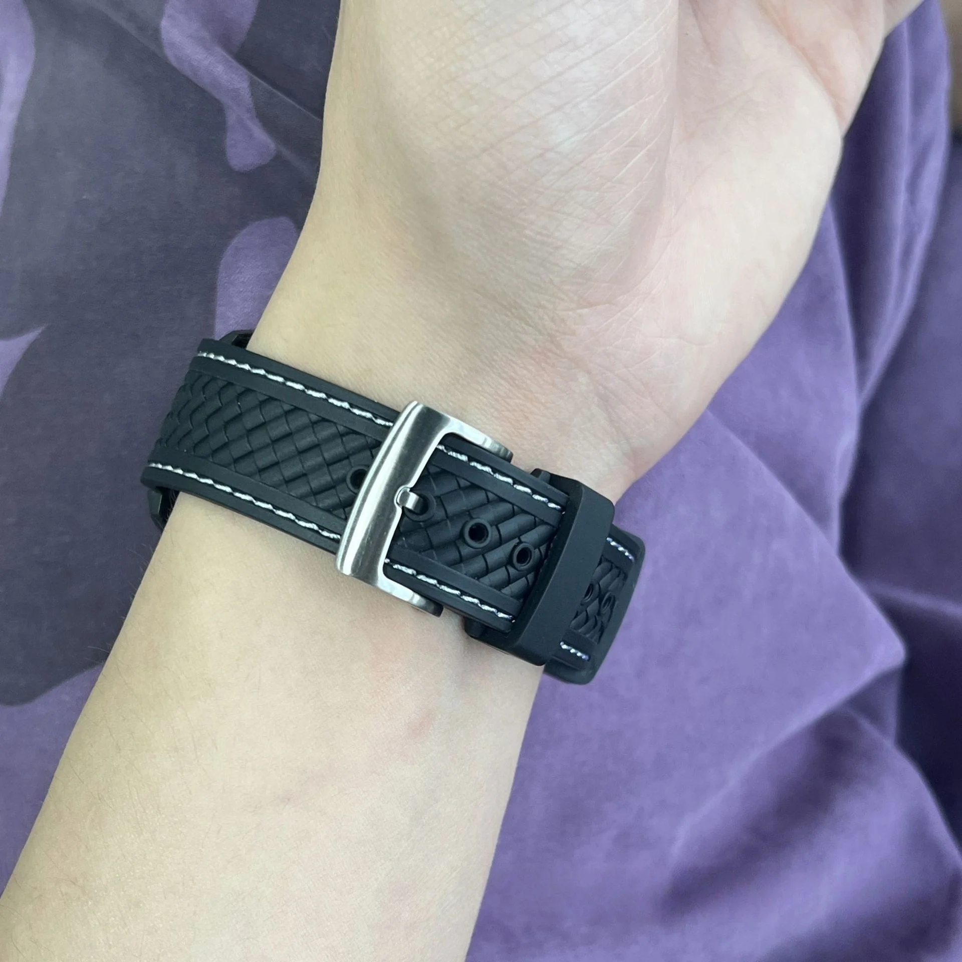 20 مللي متر الإفراج السريع منحني حزام ساعة اليد ل أوميغا x سواتش Moonswatch ساماستر 300/AT150 رولكس الغواصة الفرقة المطاط سوار