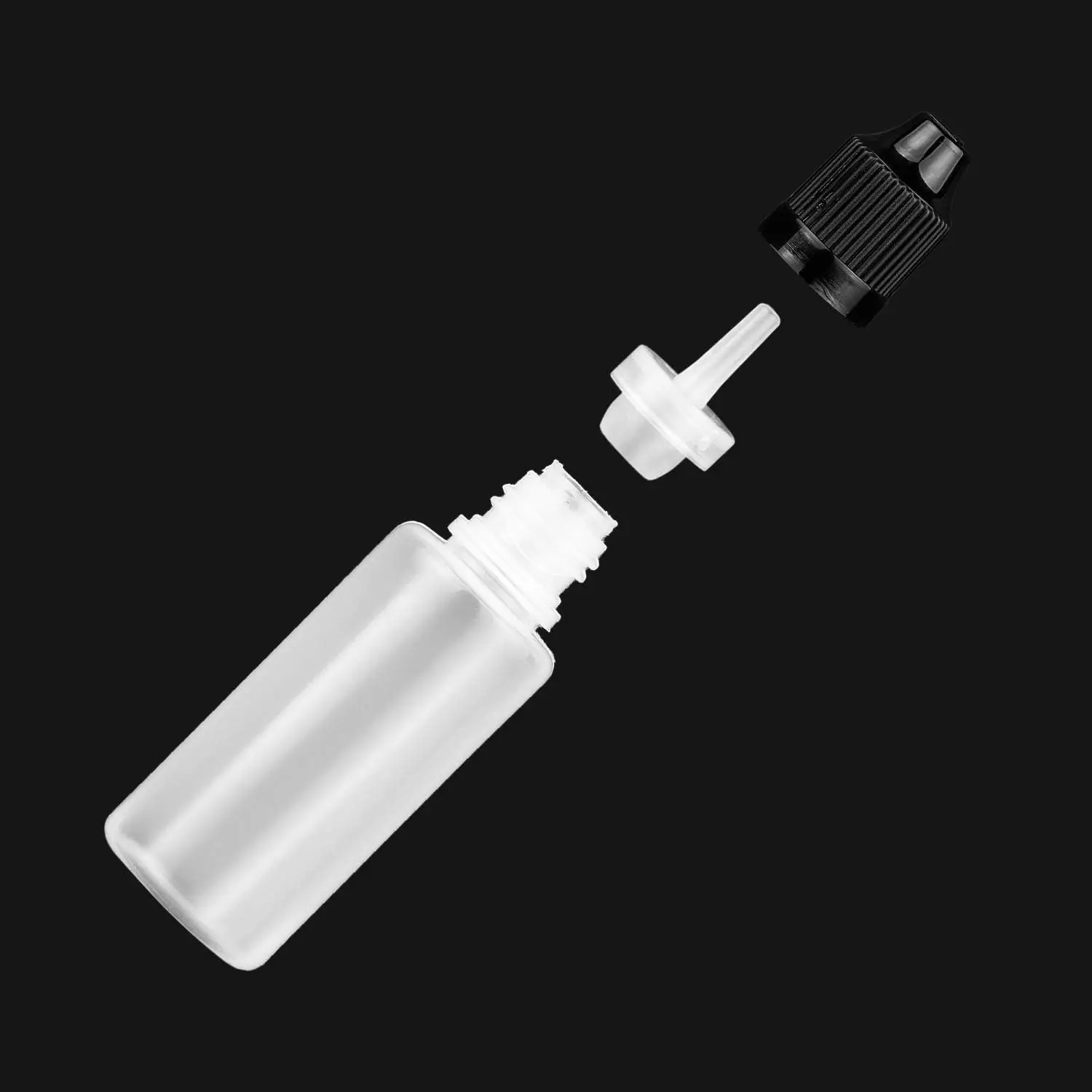 5pcs 5ml-120ml Empty LDPE Plastic Squeezable Dropper Bottle  E Liquid Dispensor  Oils Drop Refillable Container Long Thin Tip