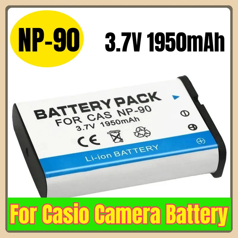 

3.7V 1950mAh NP-90 Camera Battery for Casio Exilim EX-H10 EX-H15 EX-H20G EX-H20GBK EX-H20GSR EX-FH100 EX-FH100BK