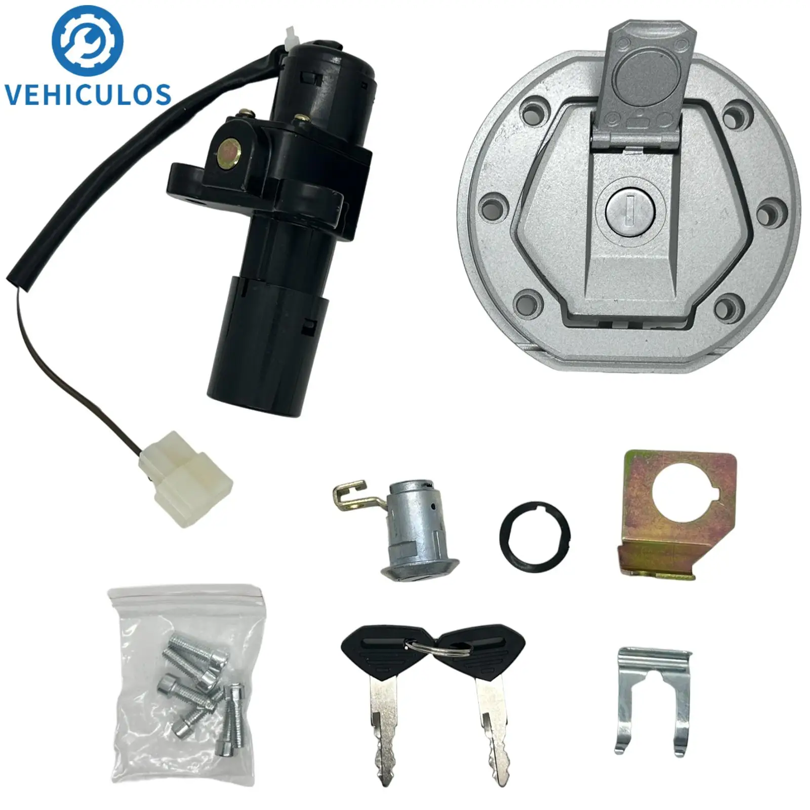 

1Set Switch Lock Kit JL151023 JL171600 For Bajaj Pulsar NS200 7.9 x 5.9 x 2.8 inches Lock Kit Motorcycle Accessories