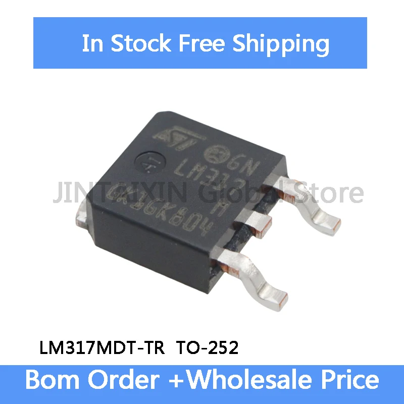 10-50pcs LM317M LM317MDT-TR TO-252 1.2-37V Adjustable Voltage Regulator LM317M IC In Stock Wholesale