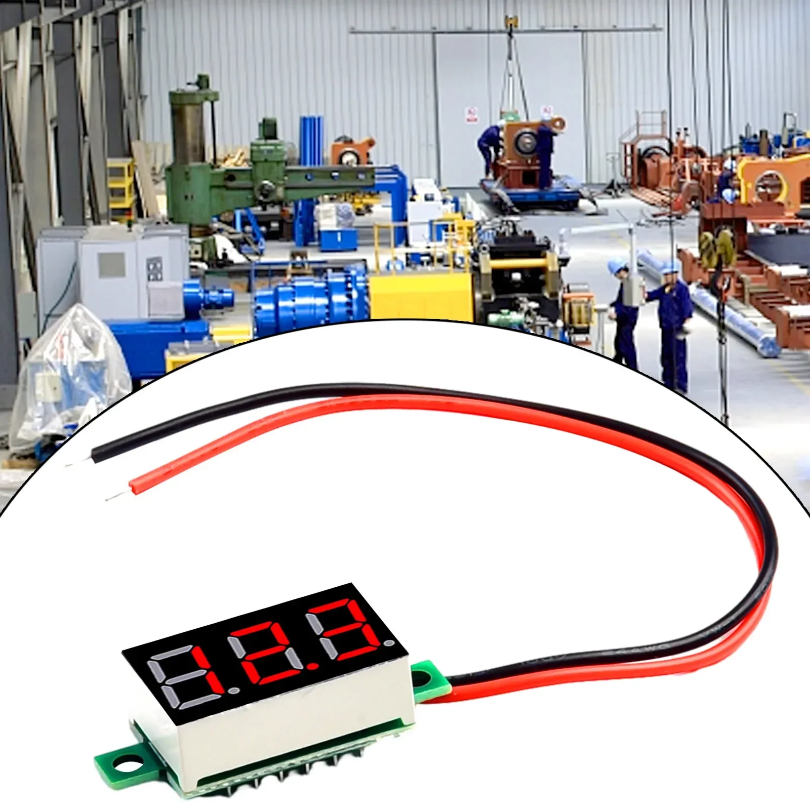 1pc 0.36 Inch LED Digital Voltage Table 2-line DC Voltage Table Red Blue Green DC4.5-30V Voltmeter LED Display Measuring Tool