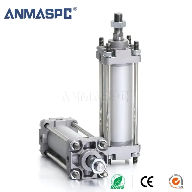 CA2B Dual-Action Square Hydraulic Cylinder Pneumatic Components Trucks Stainless Steel Series Cylinder Pump Motor Engine Core 5
