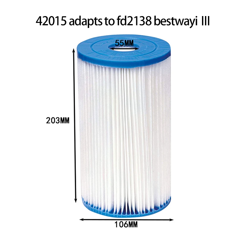 1 Pack Swimming Pool Pump Filter Cartridge for FD2138 Pump Filter Cartridge Pool Filter Vacuum Cleaner For Pools