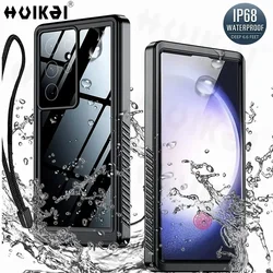 Waterproof Case For Samsung S25 Ultra S24 Ultra S24 FE S22 A15 A56 A55 A14 A16 IP68 Full Protection Heavy Duty Shockproof Cover