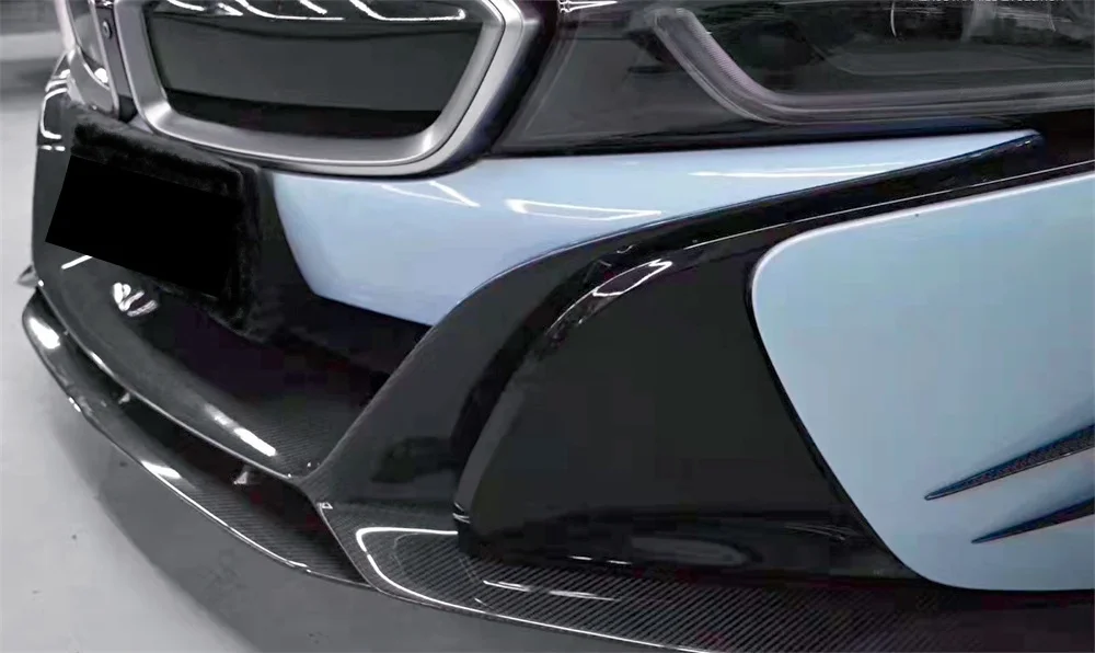

True Carbon Fiber Forged Front Bumper Lip Front Spoiler Body Kit for BMW I8 EB Style