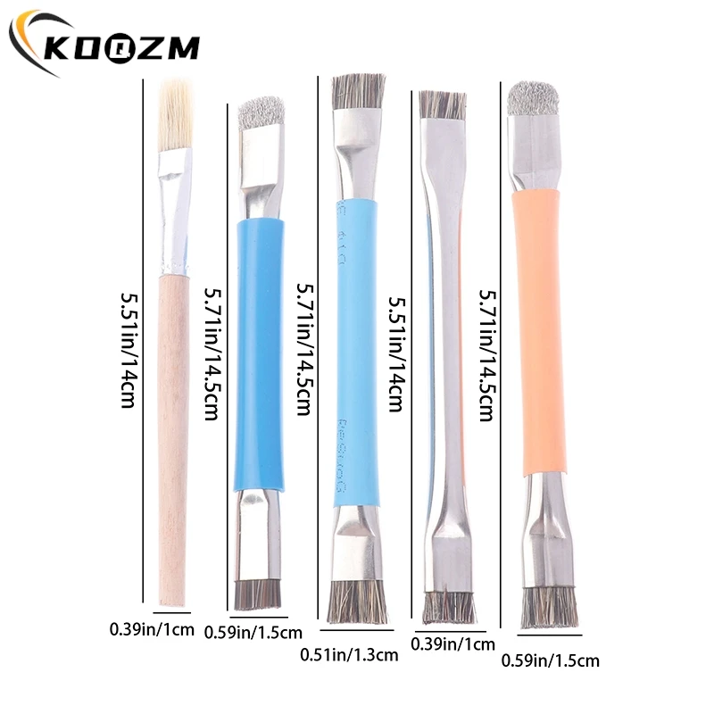 Double Headed Safe Clean Brush For Mobile Phones Motherboard Circuit Board PCB Welding Pad Stiff Brush Oil Flux Clean Tools