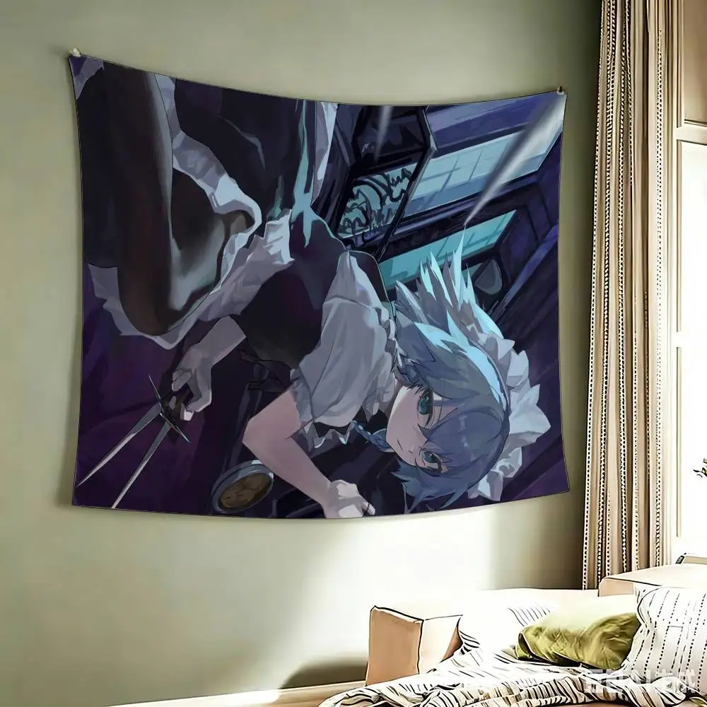 Sakuya Izayoi Touhou Project  flag Best Price Decoration Outdoor Picnic Party