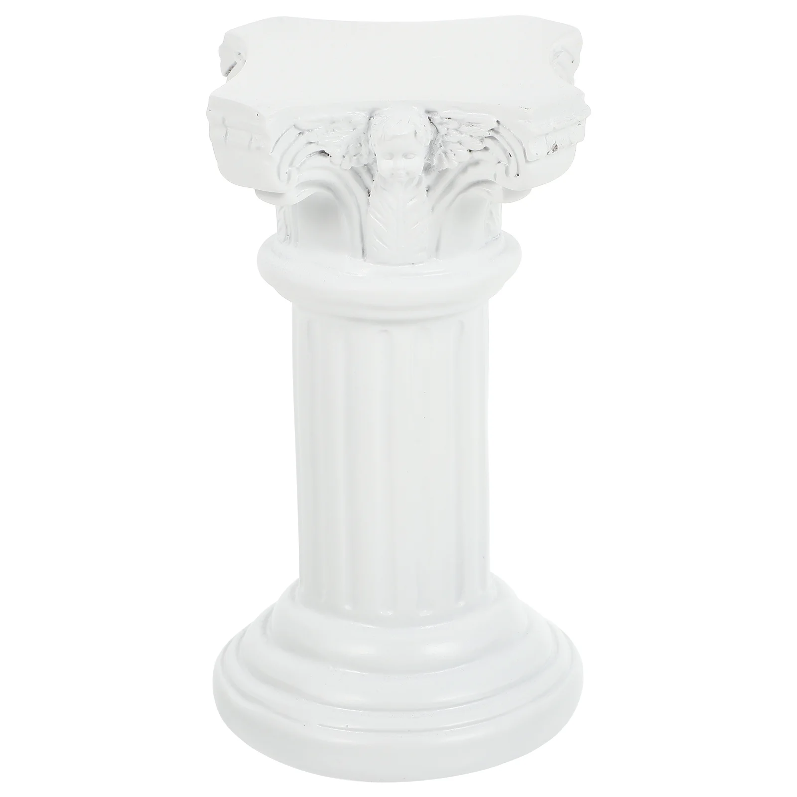 1 قطعة عمود روماني تمثال راتنج الأبيض الإبداعية ديكور المنزل أعمالا فنية شرفة غرفة نوم حديقة غرفة المعيشة مكتب التصوير الدعامة