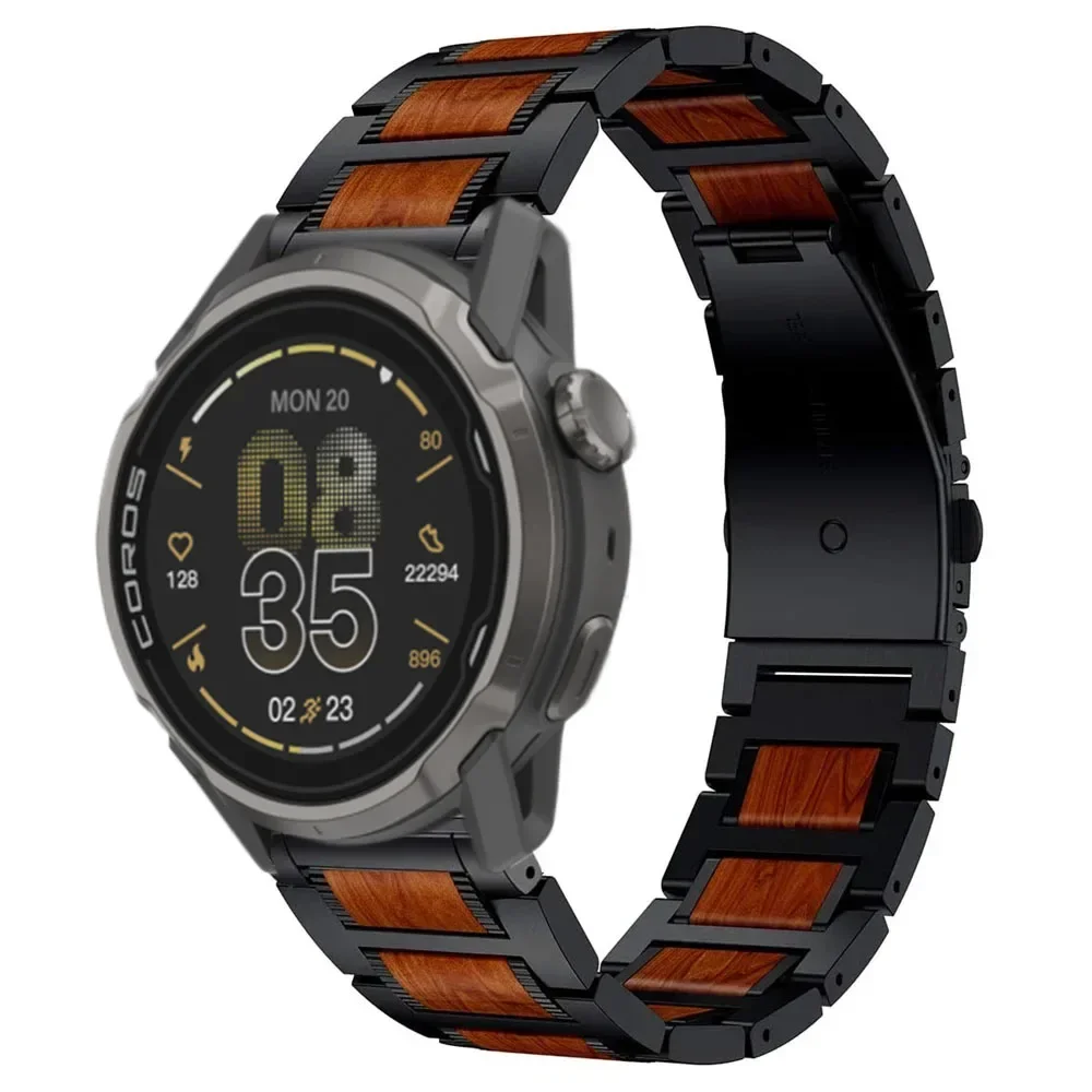 22mm Metal Rosewood Strap for COROS APEX 4 42mm/2 Pro PACE 3 4 Pro Bracelet Watchband CMF Watch 3 Pro 2 Suunto Vertical 2/Race 2